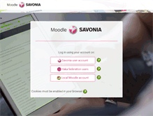 Tablet Screenshot of moodle.savonia.fi